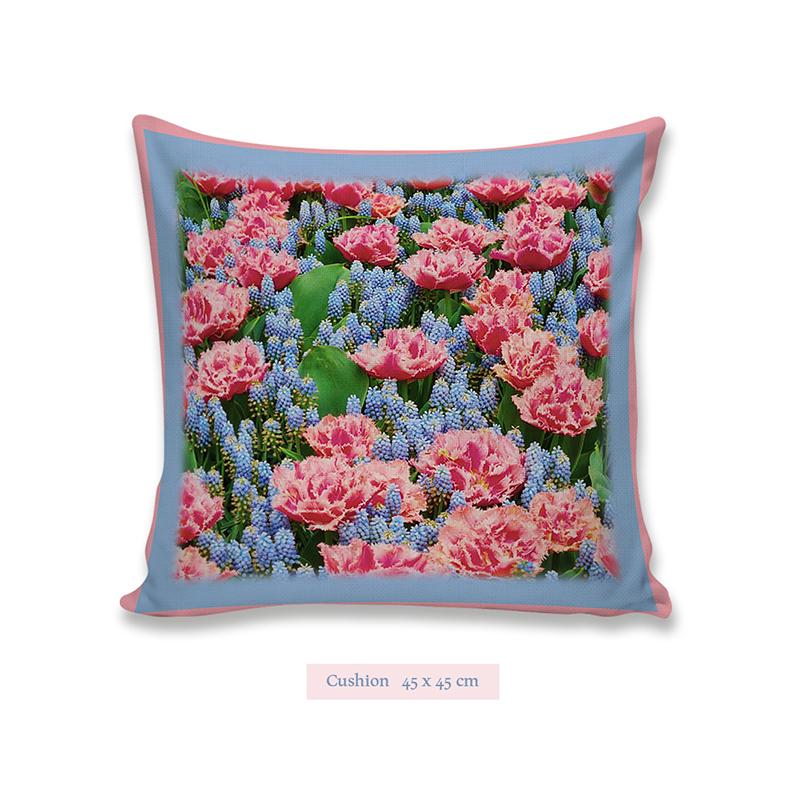 Salmon Roses Cushion